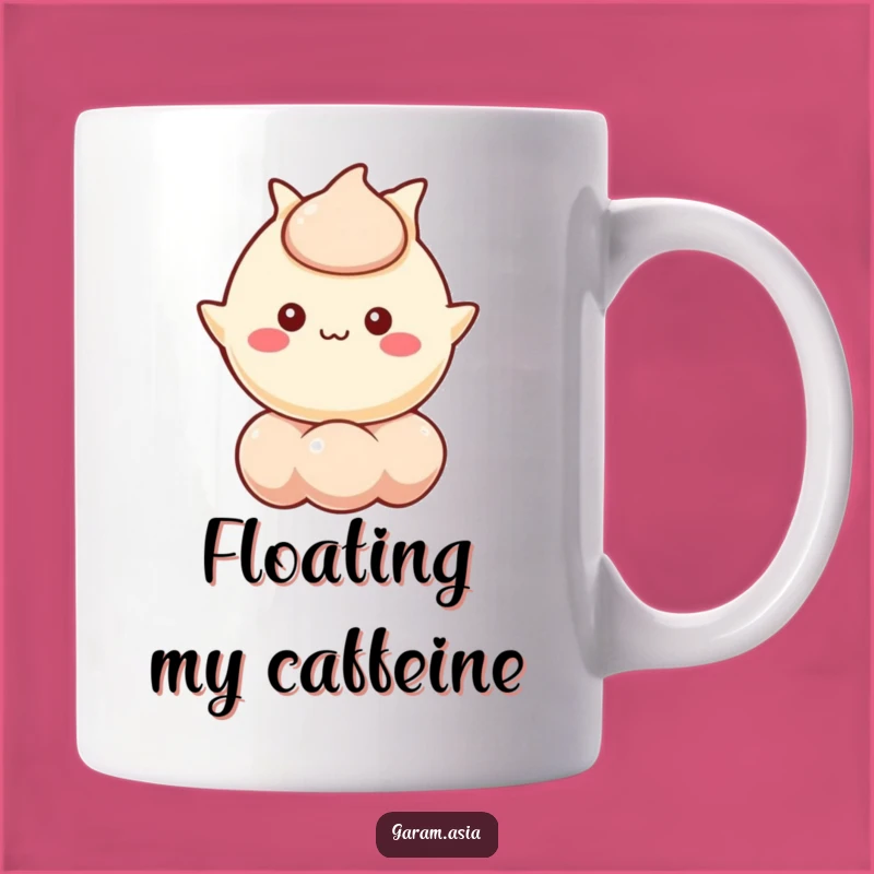 Funny Wonton Mug - Floating Kawaii Character, Perfect Funny Gift Idea
