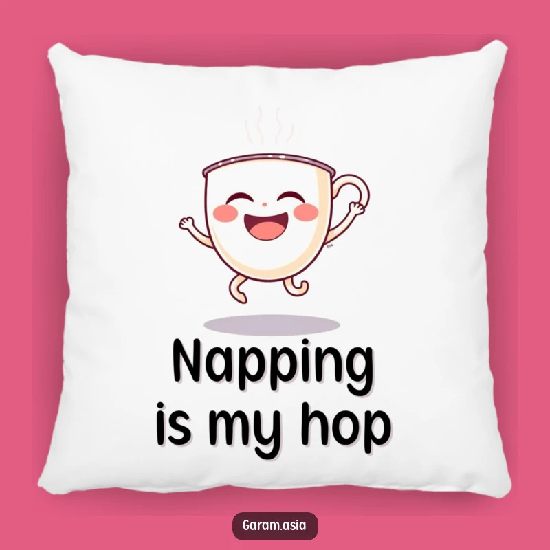 Funny Boba Tea Pillow: Snuggle Up with Laughing Cartoon Comfort