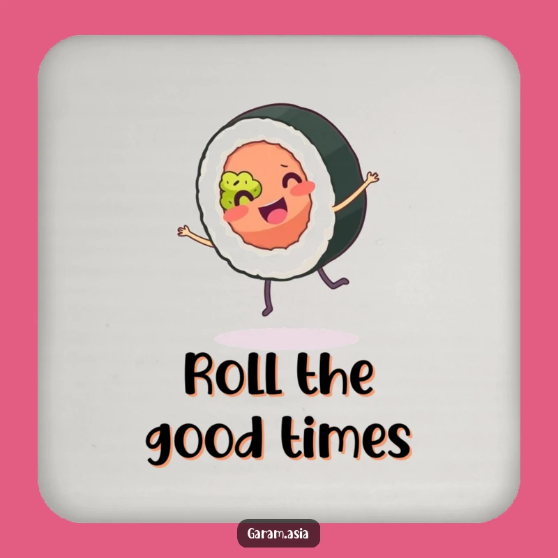 Funny Sushi Roll Coaster: Protect Surfaces with Joyful Cartoon Flair