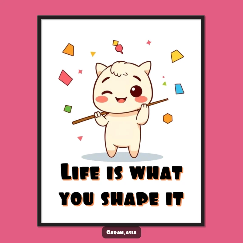 Free Printable Kawaii Chopsticks Wall Art - Funny Downloadable Playful Decor Gift