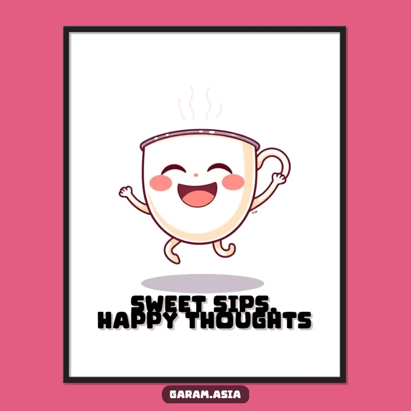 Free Printable Wall Art: Funny Boba Hop Poster, Whimsical Downloadable Decor!