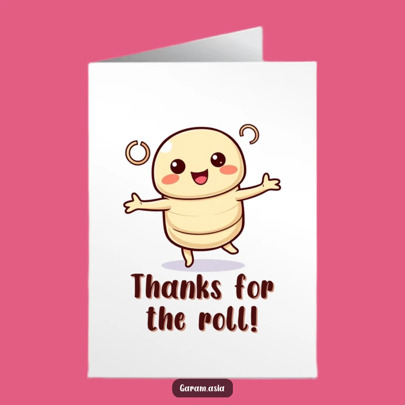 Free Printable Thank You Card: Spring Roll Charm, Downloadable Appreciation