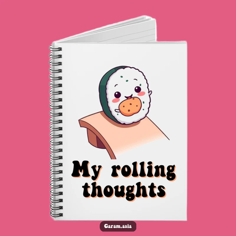Funny Kawaii Sushi Roll Notebook: Jot Down Ramp Ideas & Sushi Thoughts