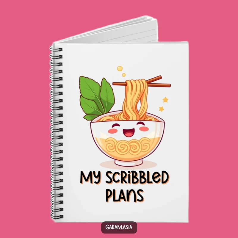 Funny Ramen Notebook: Jot Down Ideas with Cheerful Cartoon Flair