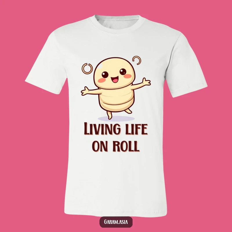 Funny Spring Roll T-Shirt - Twirling Kawaii Fun, Great Funny Gift Tee