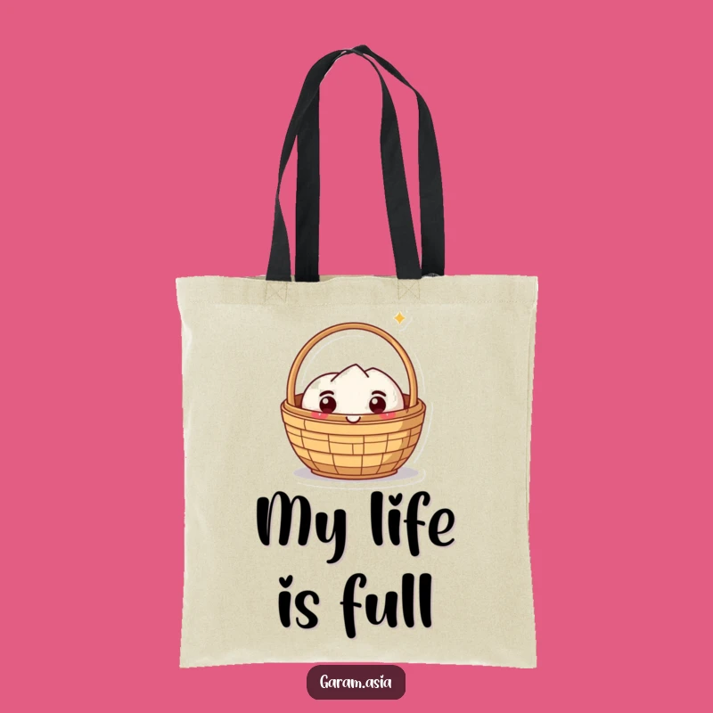 Funny Dim Sum Basket Tote Bag - Delightful Kawaii Design, Practical Funny Gift